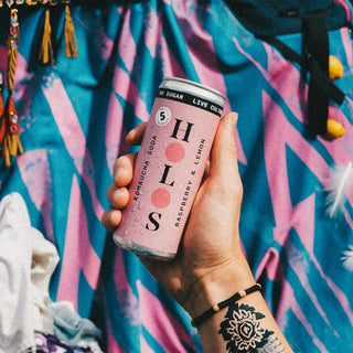 HOLOS Raspberry & Lemon Kombucha Soda