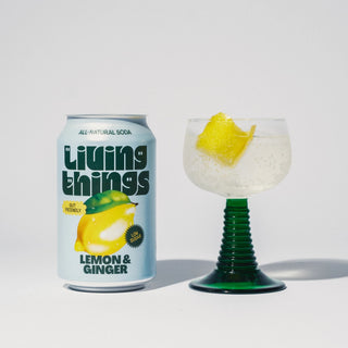 Living Things Lemon & Ginger Prebiotic Soda