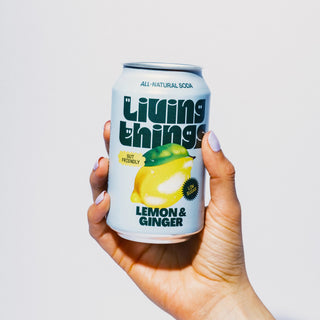 Living Things Lemon & Ginger Prebiotic Soda
